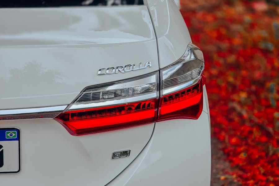 back of a Toyota Corolla