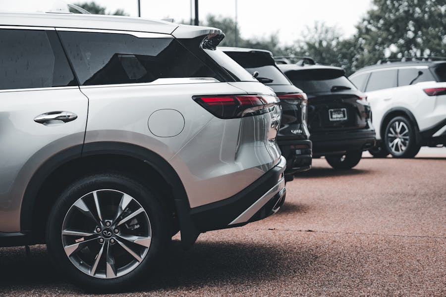 a variety of vehicles parked